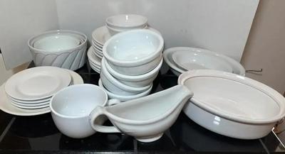IDG & Ironstone White Dinner Ware