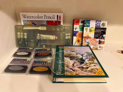 Watercolor & Stamping Art Supplies 