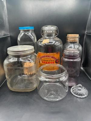 J. Hungerford Smith's Orange jug & More Vintage Glass Jars