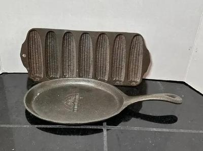 Griswold Corn Stick & Grill Master Cast Iron Pans