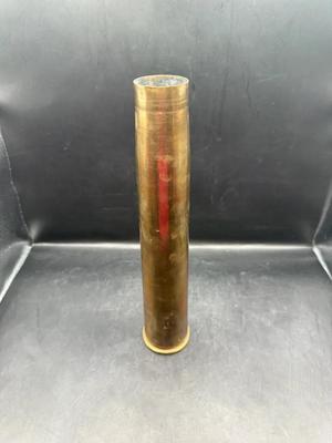 Vintage WWII Bofors 40mm Brass Anti-Aircraft Shell Casing
