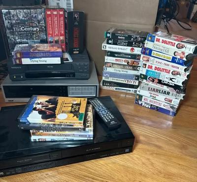 DVD & VHS Players With Movies