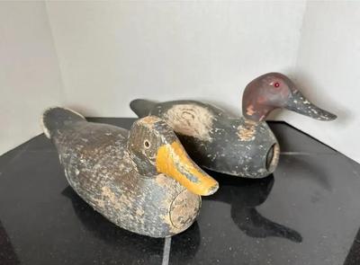 Wood Carved Vintage Duck Decoys