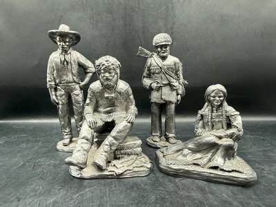 Michael Ricker “Cowboy Collection” Pewter Figurines 