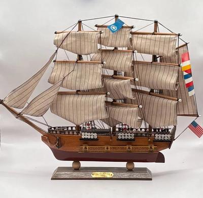 Wooden Replica U.S.S. Constitution Model Ship
