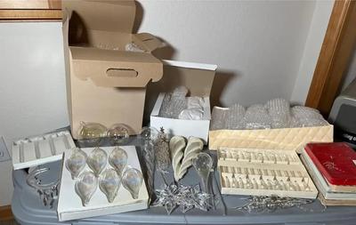 Icicle & Glass Christmas Ornaments Collection 