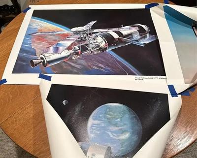 Martin Marietta Vintage Space Prints