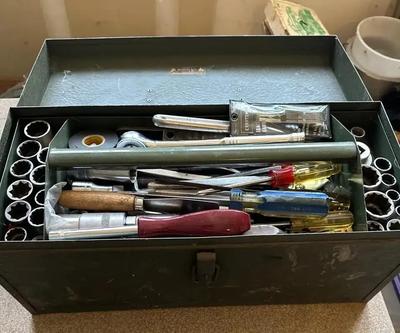 Kennedy Kits Vintage Tool Box With Tools