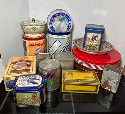 Authentic Vintage & Repro Advertising Tins