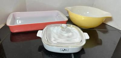 Pyrex Solid Color & Corning Ware Brown N Sear Cookware