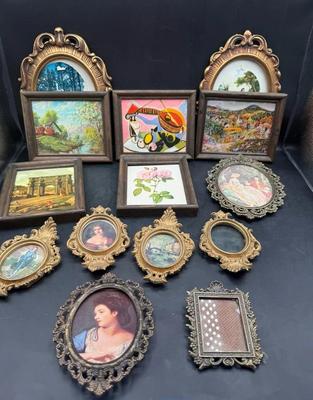 Vintage Decorative Picture Frame & Mini Art Print Collection
