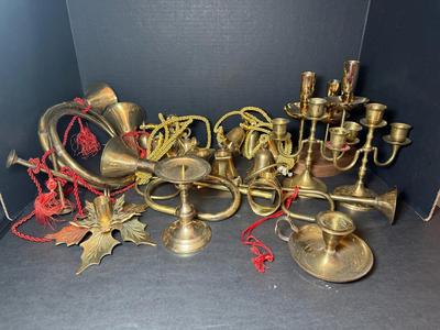 Collection Of Brass Items