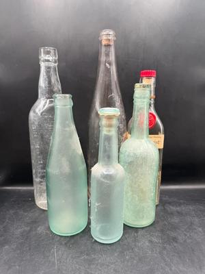 Vintage Glass Bottle Collection 