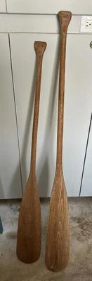 Wood Vintage Oars