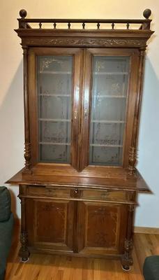 Antique French Provincial Buffet à Deux Corps In Walnut