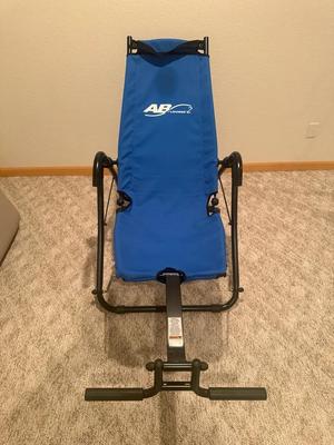 AB Lounge 2 Abdominal Workout Fitness Exercise Blue Lounger Chair Machine