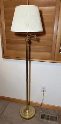 Gooseneck Brass Floor Lamp