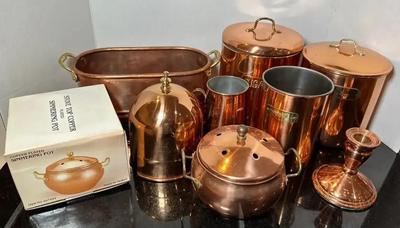Copper Kitchen Canisters & Accessories