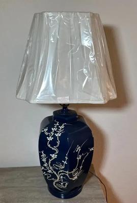 Hand Painted Cherry Blossom Ginger Jar Lamp