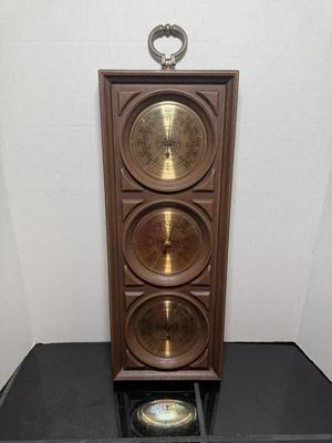 Vintage Springfield 3 Gauge Weather Station