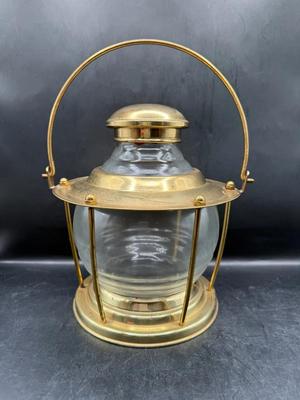 Vintage Brass Ships Lantern