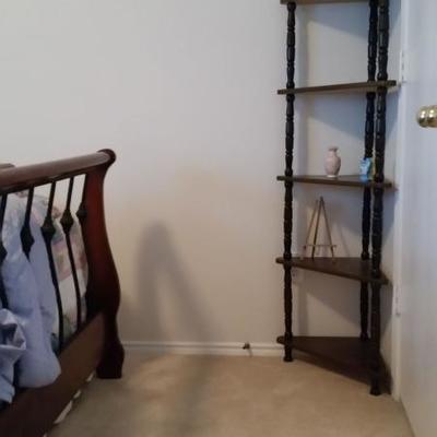 Pair of corner shelves