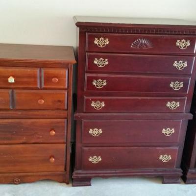 Dressers, chest of drawers, nightstands
