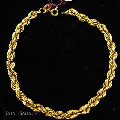 18-karat gold bracelet