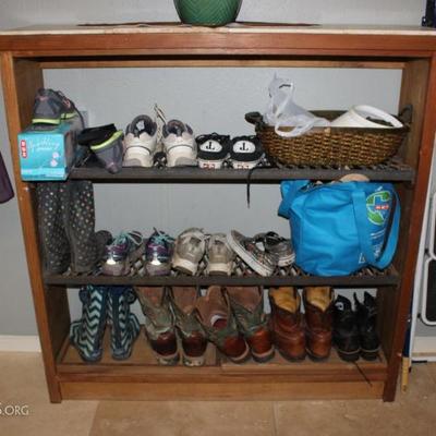 shoe organizer, step stool
