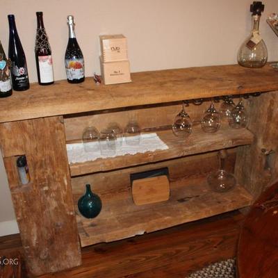 custom made wine rack bar
