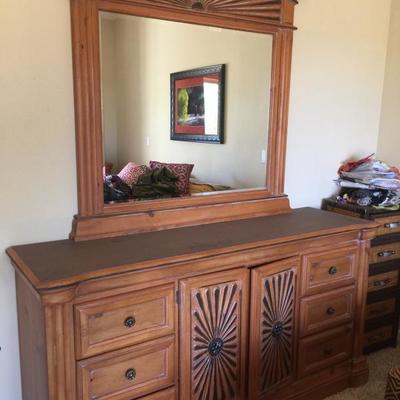 Dresser with Mirror doors & drawers 195.00 o.b.o.