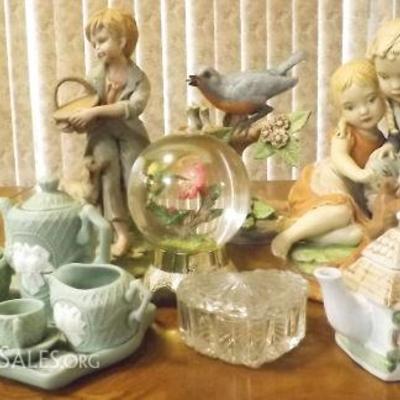 HCE006  Narco Porcelain Figurines, Snow Globe, Mini Tea Set & More!
