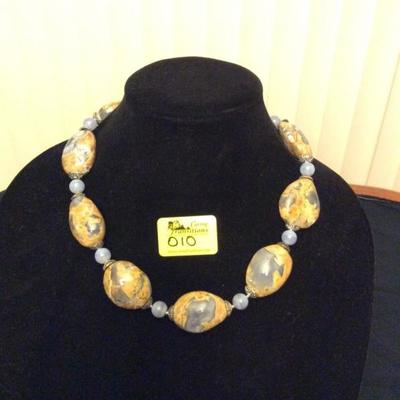 HFJ010 Gorgeous Natural Chalcedony Necklace
