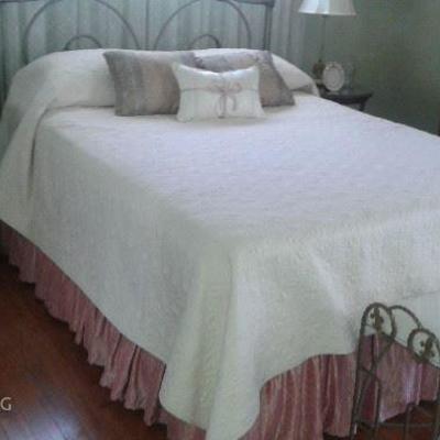 Queen Size Bed Frame and Bedding for Sale * Mattress Not for Sale