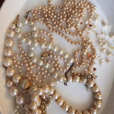 Vintage pearls.