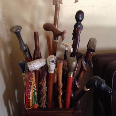 antique walking sticks and canes