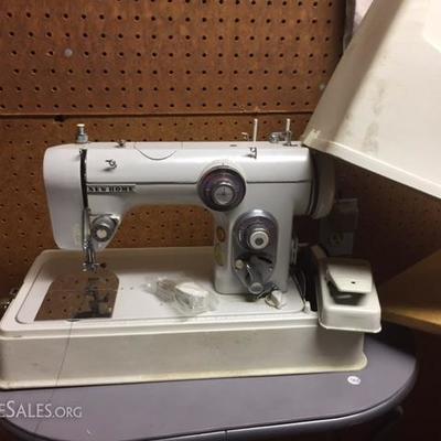 Vintage Portable New Home Sewing Machine
