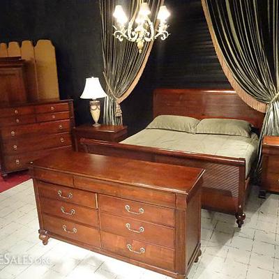 6 PIECE ETHAN ALLEN KING BEDROOM SET, WEST INDIES STYLE