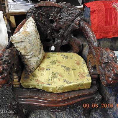Antique Dragon Chair