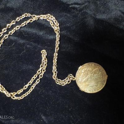 Costume coin necklace