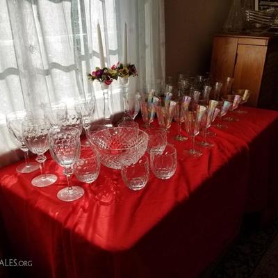 Waterford and other fine glassware