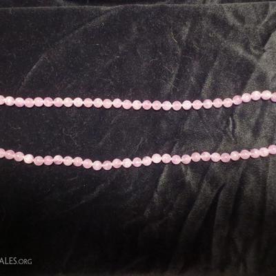 Pink agate beads