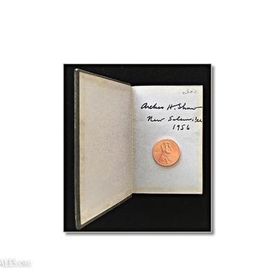 Miniature book, Abraham Lincoln, signed by Archer Shaw.  See adjacent photos for details.