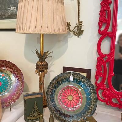 Designer finds:  Glass kaleidoscopic decorative plates from Turkey, by Artistic Accents, that sell for up to $60 elsewhere but are a...