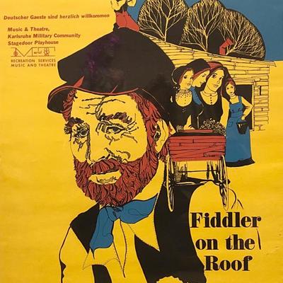 One of two bold posters from 1970's stage productions