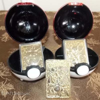DDC014 Special Edition PokÃ©mon 23K Gold Plated Trading Cards

