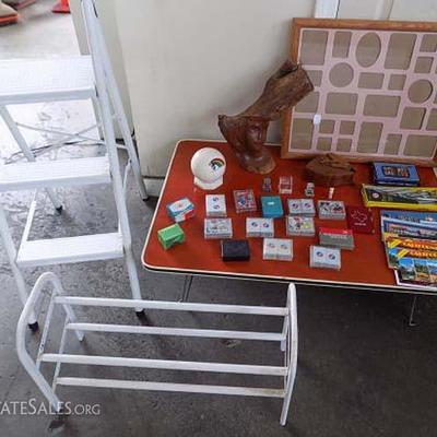 DDC033 Folding Step Stool, Table, Shoe Rack, Playing Cards & More!
