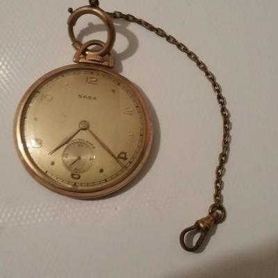 14k Gold Gotham Pocket Watch with a very low serial # (only 4 digits).  The watch movement is in excellent condition & Works.