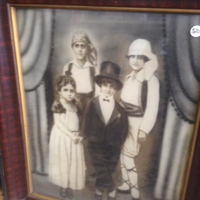 Children in Antique Costumes Framed Photo