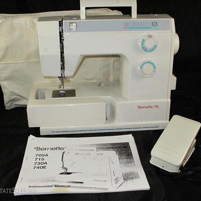 Bernette 715 by Bernina Portable Sewing Machine with Original Cover and Box